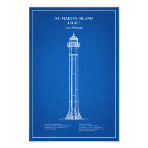 Foto Rua. Farol Martin Island - Michigan - AD