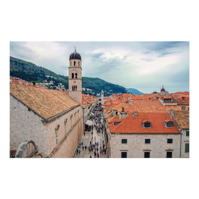 Foto Rua principal de Dubrovnik, Croácia (Frente)