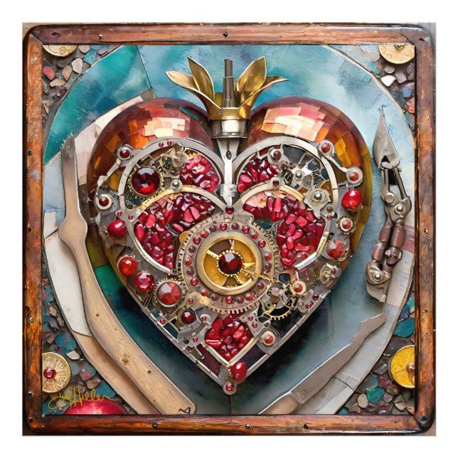 Foto Ruby Pomegranate Heart Steampunk Series (Frente)