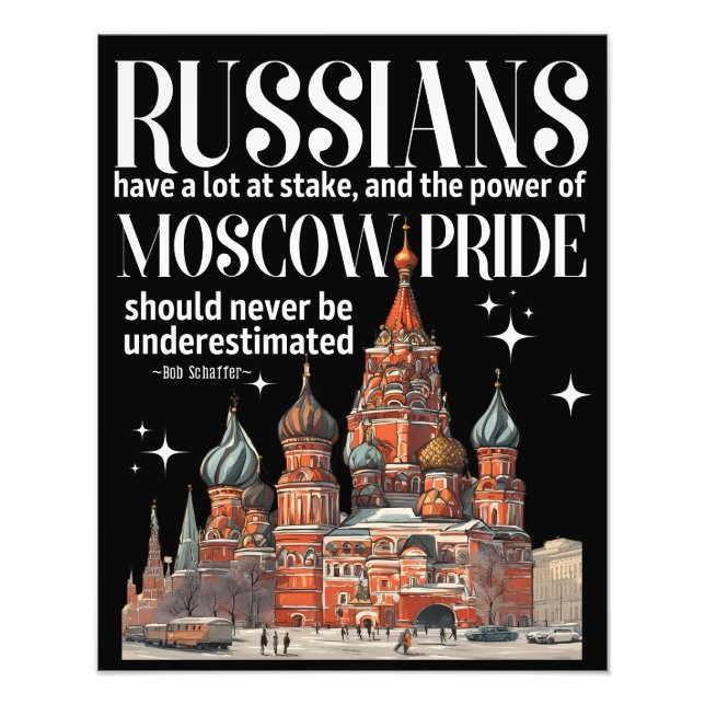 Foto Russos e orgulho de Moscou (Frente)