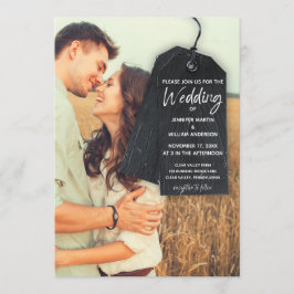 Foto Rustic Scrapbook com Convite para Casamento d