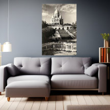 Sacré Coeur vintage preto e branco