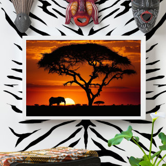Foto Safari Sunset Africano