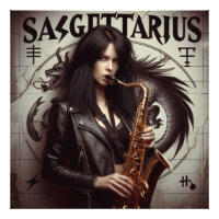 Sagitário Zodiac Musicoso Saxofone