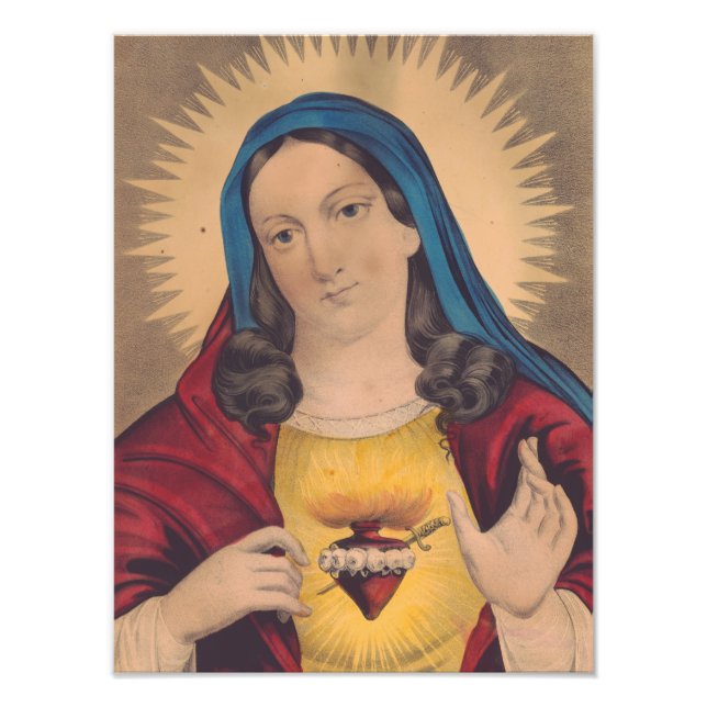 Foto Sagrado Coração de Maria (Frente)