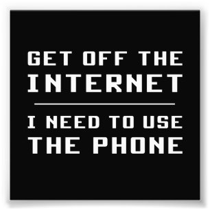 Foto Saia o Internet que eu preciso de usar o telefone