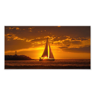 Foto Sailboat at Sunset - Marina Del Rey, CA