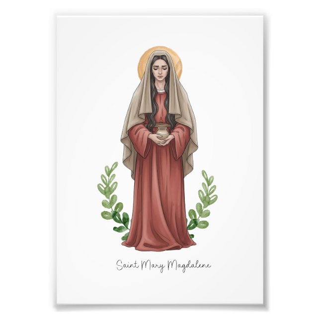 Foto Saint Mary Magdalene, Catholic Saint Print (Frente)