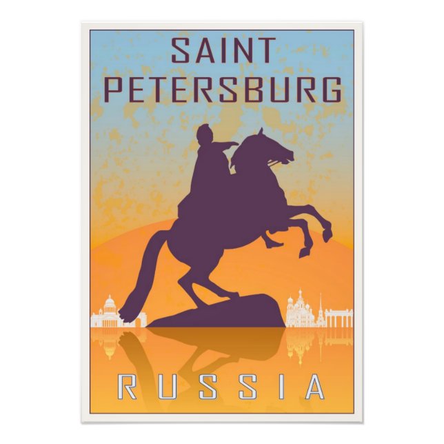 Foto Saint Petersburg vintage poster (Frente)