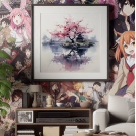 Foto Sakura Blooming sobre o Lago