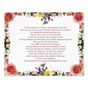 Foto Salm 11, Para o regente, de David;