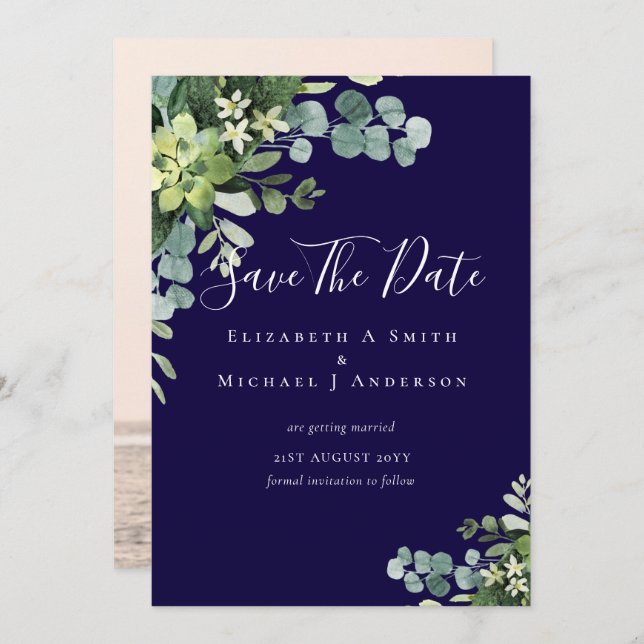 Foto Salva Datas Eucalyptus Greenerave Folhas (Frente/Verso)