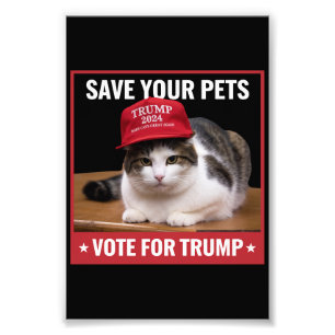 Foto Salve Seus Animais Vote em Trump Citação da Eleiçã