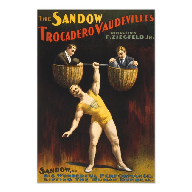Foto Sandow Eugen Sandow Vaudeville Weightlifter (Frente)