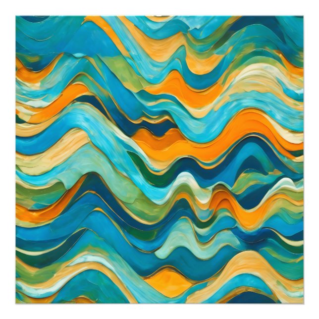 Foto "Sanlúcar" Blue Orange Waves (Frente)