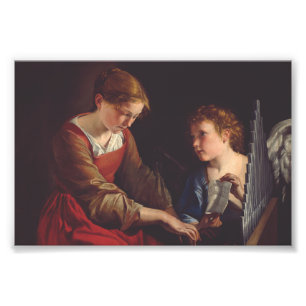 Foto Santa Cecília e um Anjo de Orazio Gentileschi