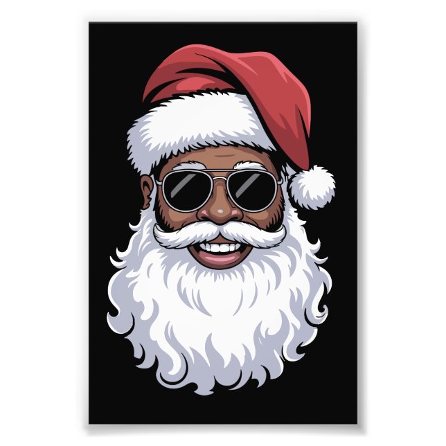 Foto Santa Claus Black Xmas Santa Afro African American (Frente)