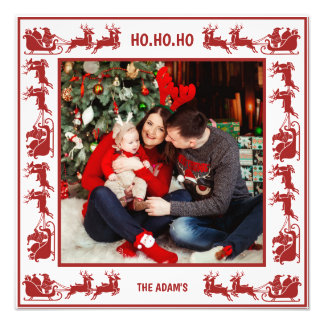 Foto Santa Sleigh Ride Christmas Photo Frame