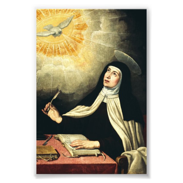 Foto Santa Teresa de Ávila Mística do Fogo Arte (Frente)