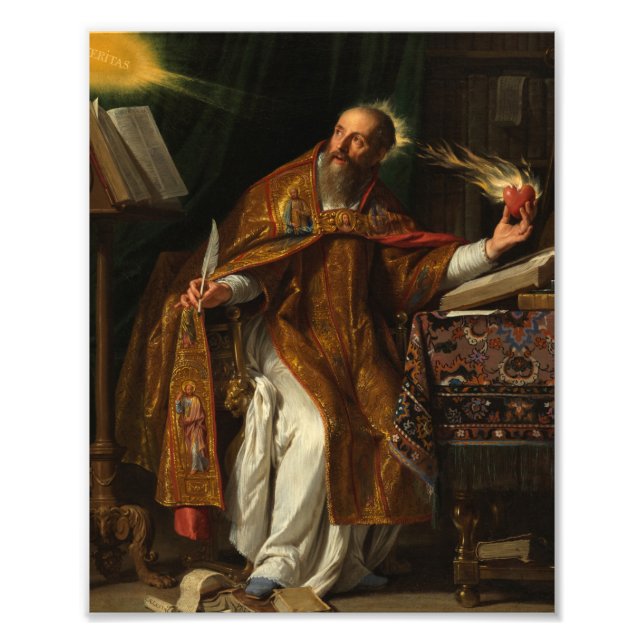 Foto Santo Augustine por Philippe de Champaigne (Frente)