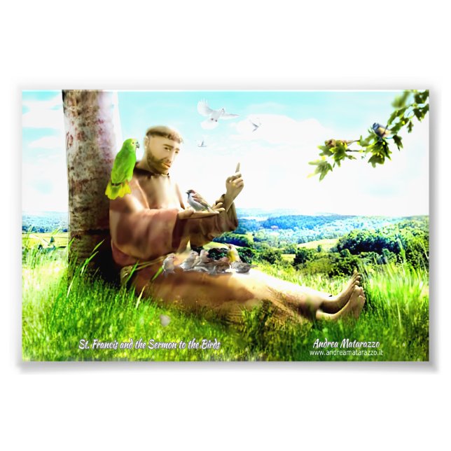 Foto Santo Francis e o sermão prega aos pássaros (Frente)