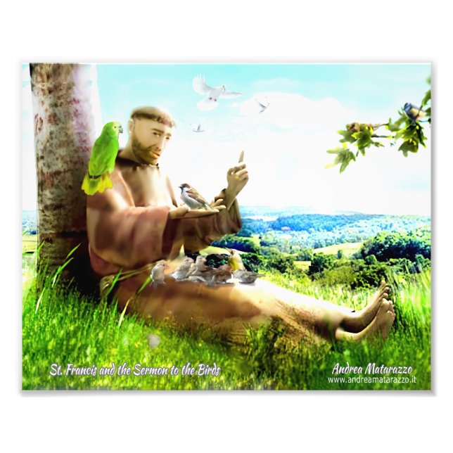 Foto Santo Francis e o sermão prega aos pássaros (Frente)