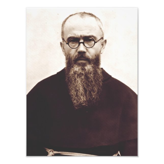 Foto Santo Maximilian Kolbe padre católico polonês (Frente)