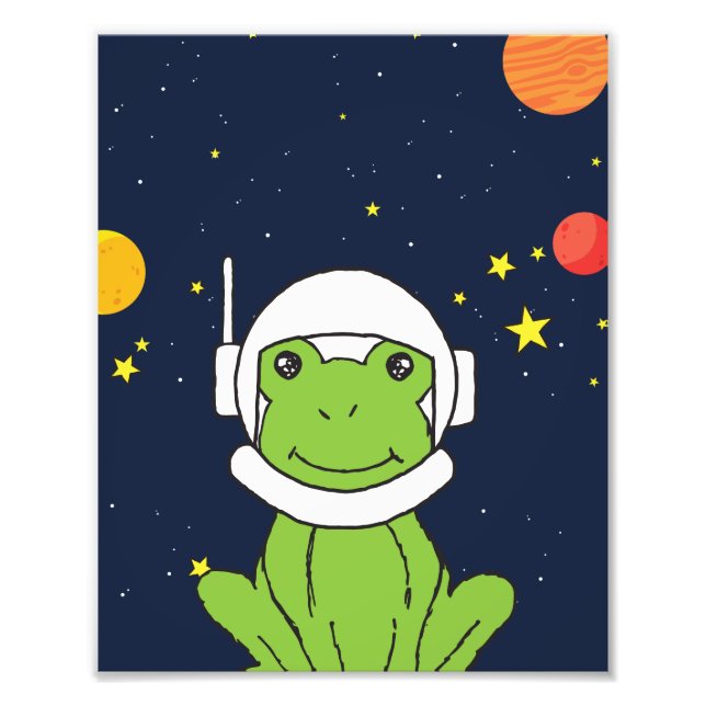 Foto Sapo Astronauta Animal Com Capacete Espacial (Frente)