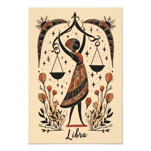 Foto Satin Photo Paper Libra Celestial Zodiac (Frente)