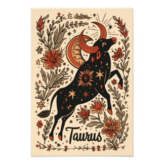 Foto Satin Photo Paper Taurus Celestial Zodiac