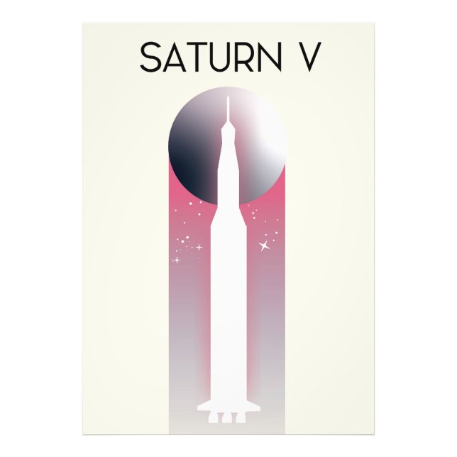 Foto Saturn V Apollo Space Art (Frente)