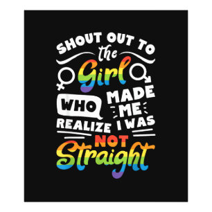 Foto Saudação à Garota Orgulho Lésbico Camiseta LGBT G
