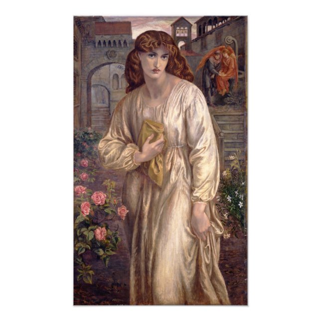 Foto Saudação de Beatrice por Dante Gabriel Rossetti (Frente)