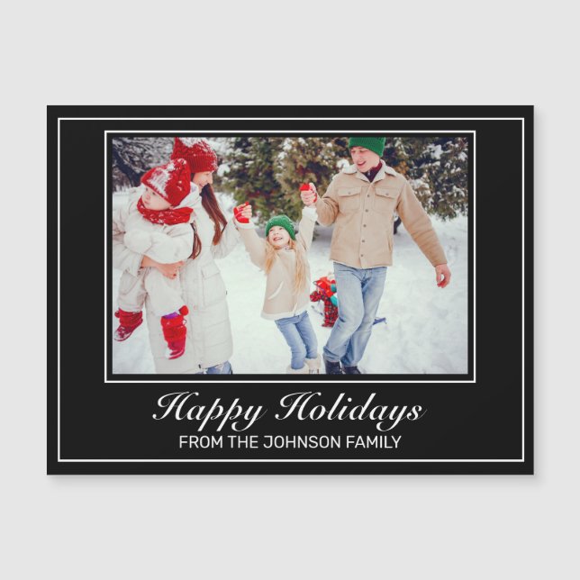 Foto: saudação de feriados felizes minimalistas (Frente)