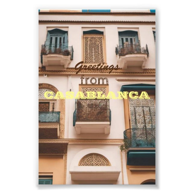 Foto Saudações de CASABLANCA (Frente)