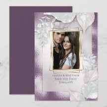 FOTO SAVE THE DATE | Convite Brilho da Berinjela