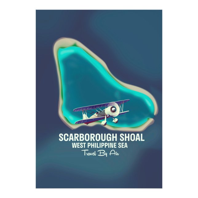 Foto Scarborough Shoal West Philippine Sea Map (Frente)