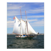 Schooner Setting Sail