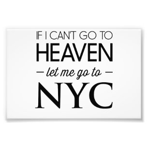 Foto Se eu não puder ir para o céu, deixe-me ir para NY