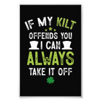 Se Meu Kilt Ofende Você Dia de São Patrício Divert
