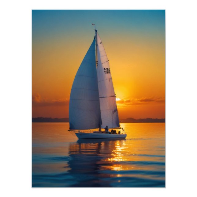 Foto Sea Boat Sail Sunset (Frente)