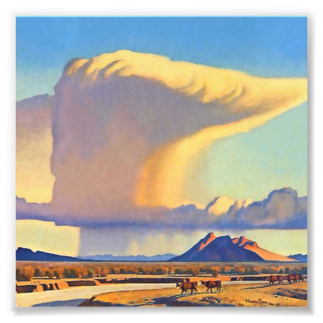 Foto “Seca e Aguaceiro” por Maynard Dixon (Frente)