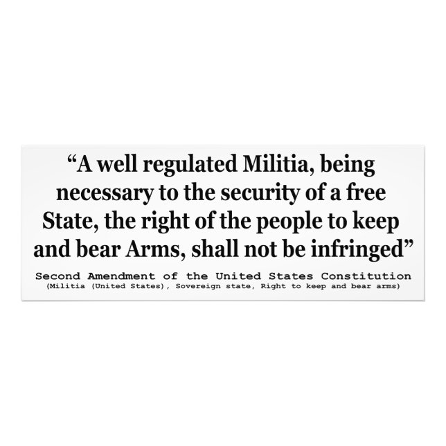 Foto Segunda Emenda à Constituição dos Estados Unidos (Frente)