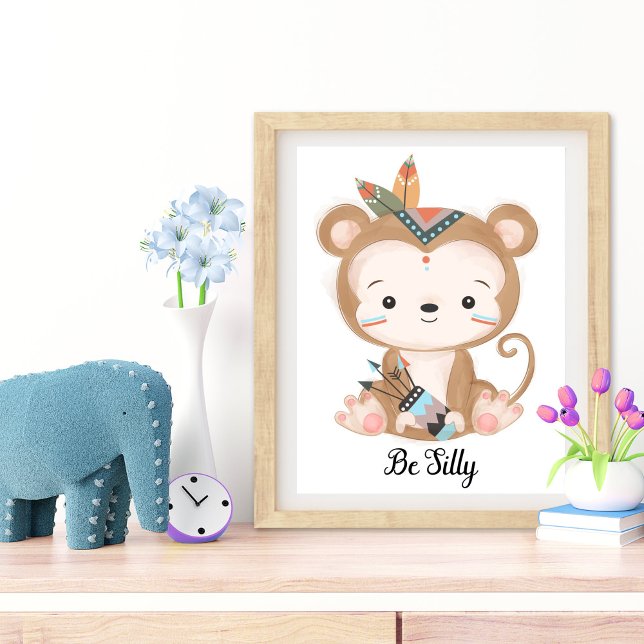 Foto Seja Bobo Animal Nursery Wall Art (Nursery Wall Art)