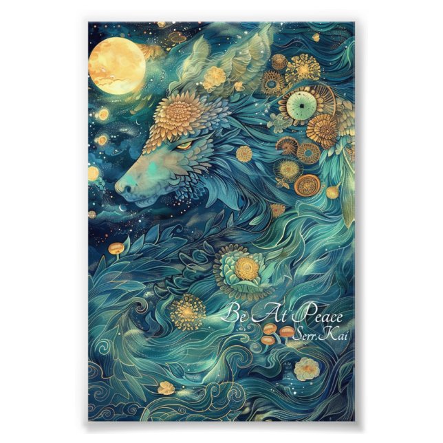 Foto Seja na Peace Photo Impressão (Frente)