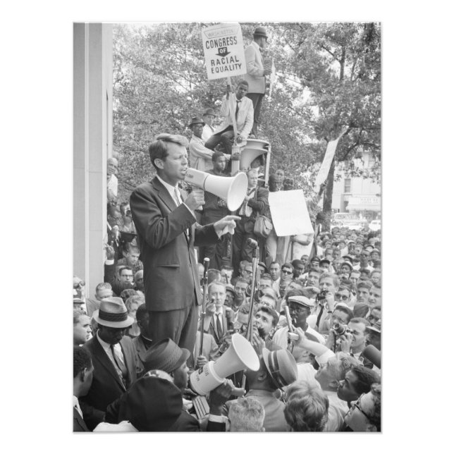 Foto Sen. Robert Kennedy Campaigning para Presidente do (Frente)
