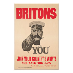 Foto Senhor Kitchener Querer Você WWI Propaganda de