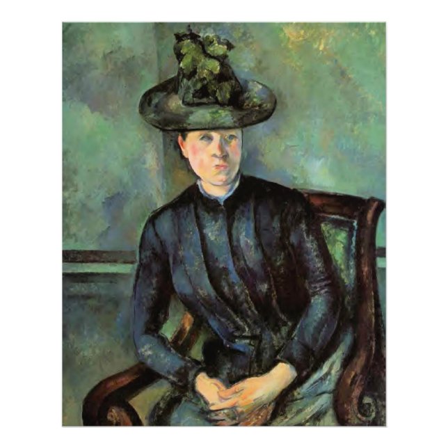 Foto Senhora Cezanne com Chapéu Verde, (Frente)