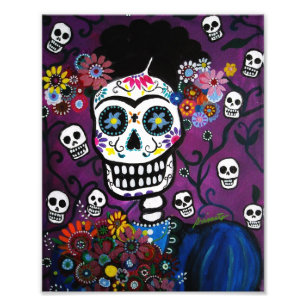 Foto Senhora dia mexicana da pintura inoperante