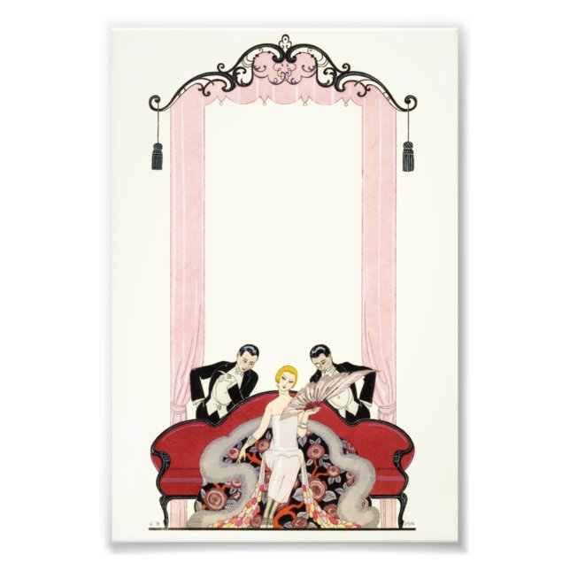 Foto Senhora Elegante em Deco de Arte em Paris (Frente)